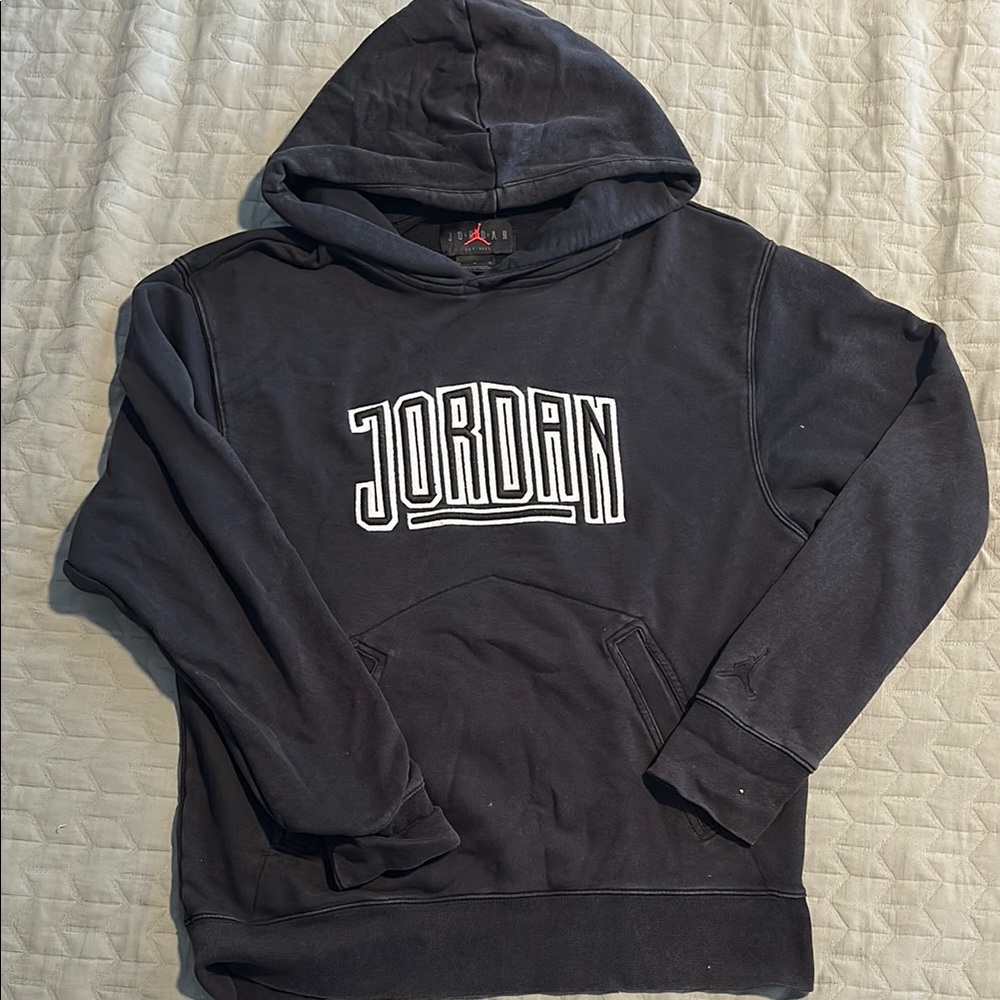 Jordan Black Sweatshirt Hoodie Athletic Wear